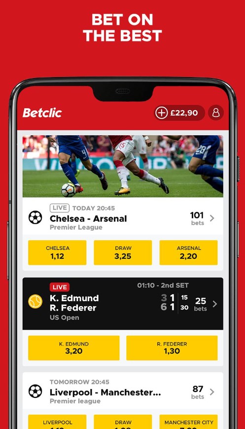 applicazione betclic